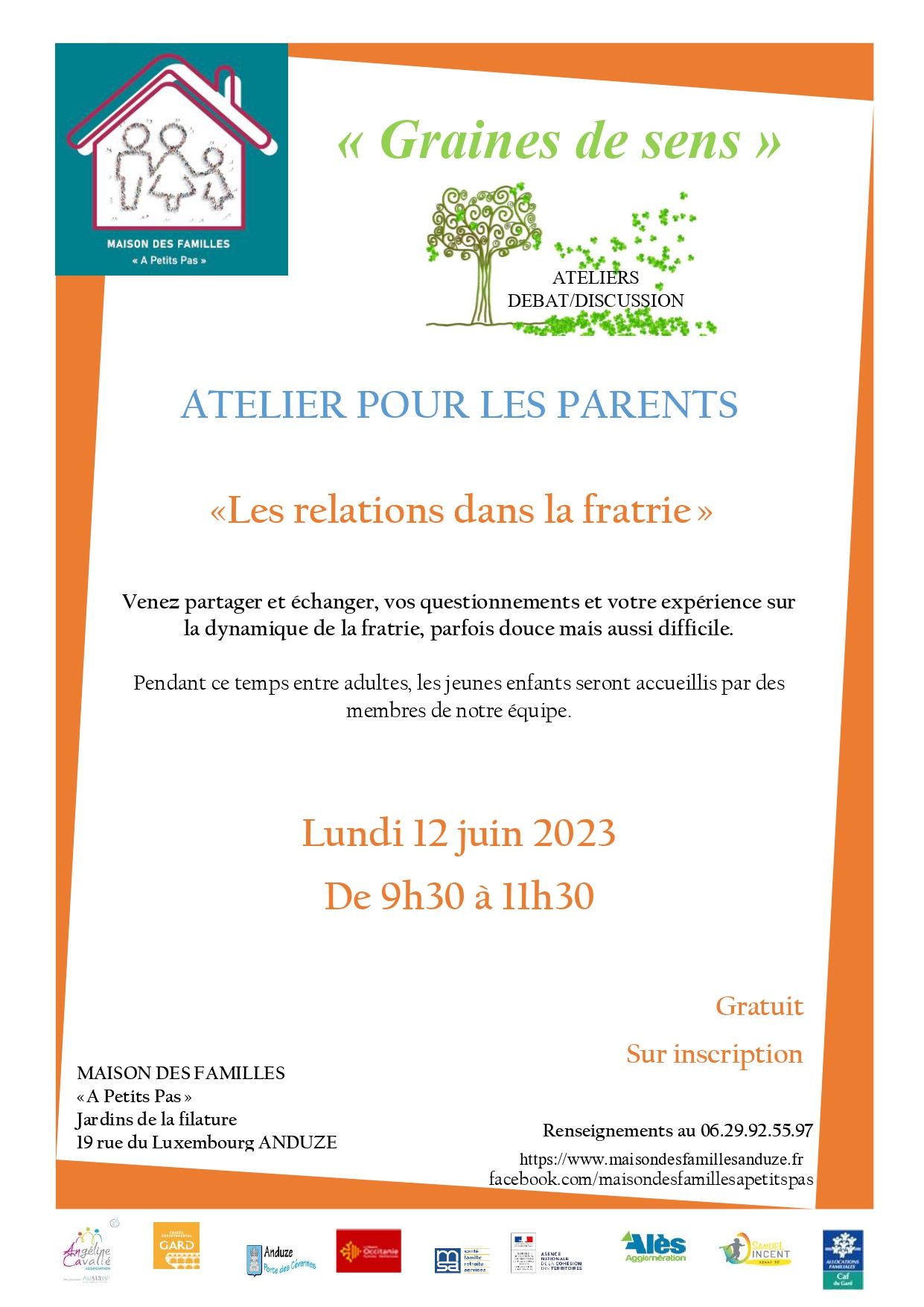 Atelier pour les Parents "Les relations dans la Fratrie"