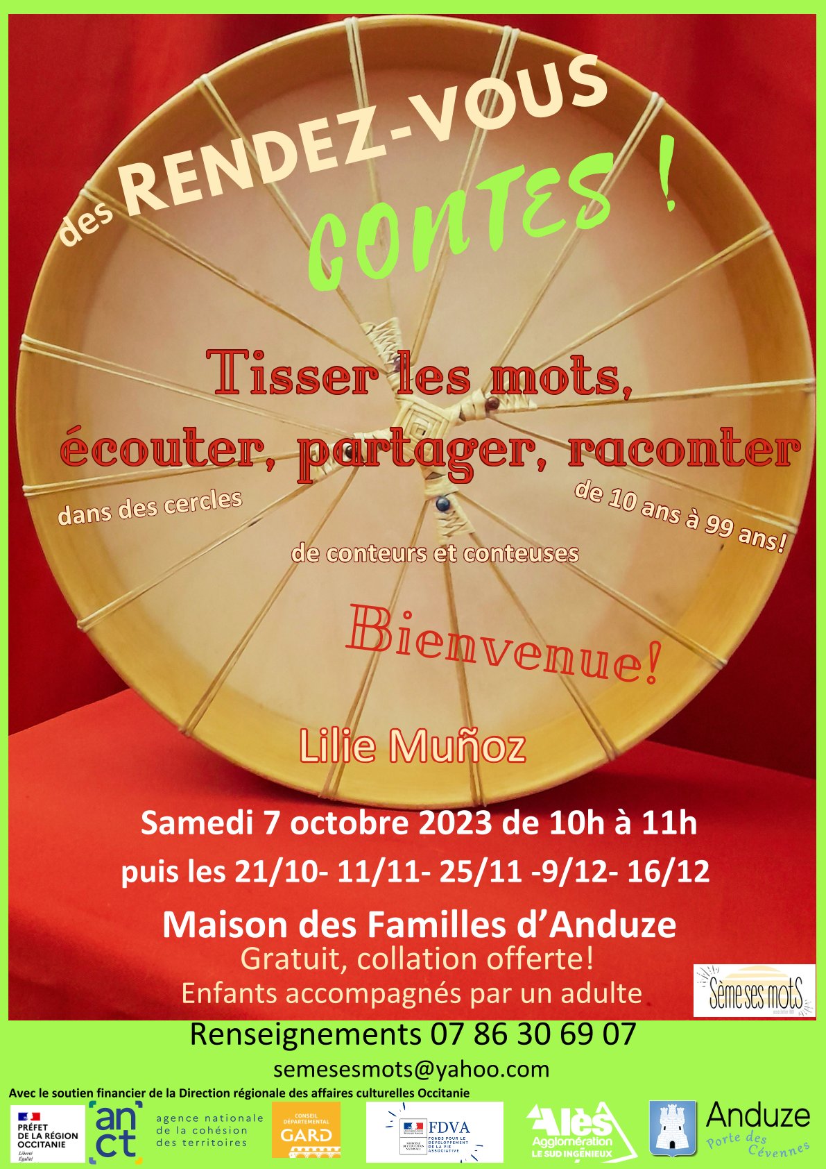 Cercles de conteurs et conteuses