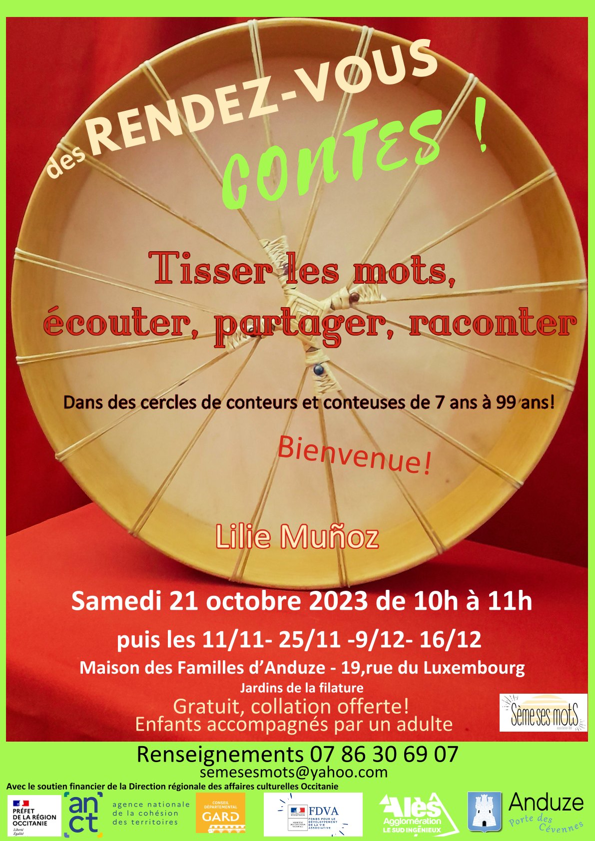 Cercles de conteurs et conteuses