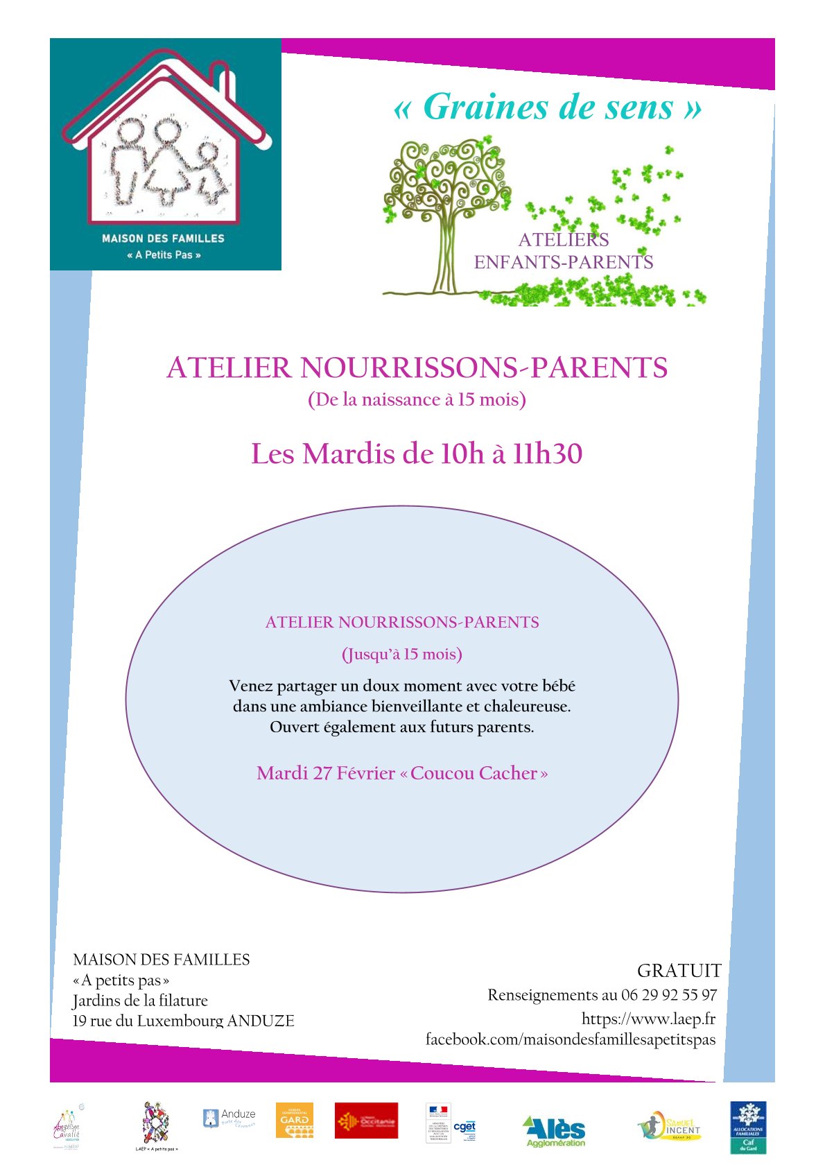 Atelier Nourrissons/Parents "Coucou/Caché"
