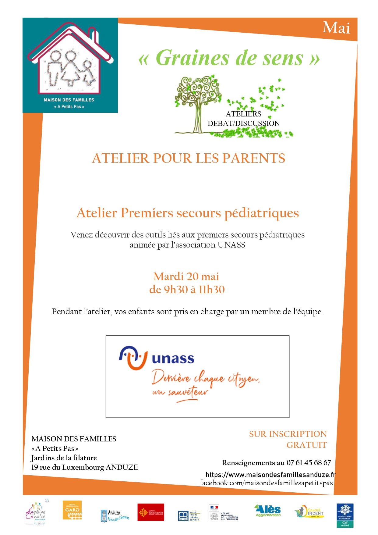 ATELIER POUR LES PARENTS "1ers secours"
