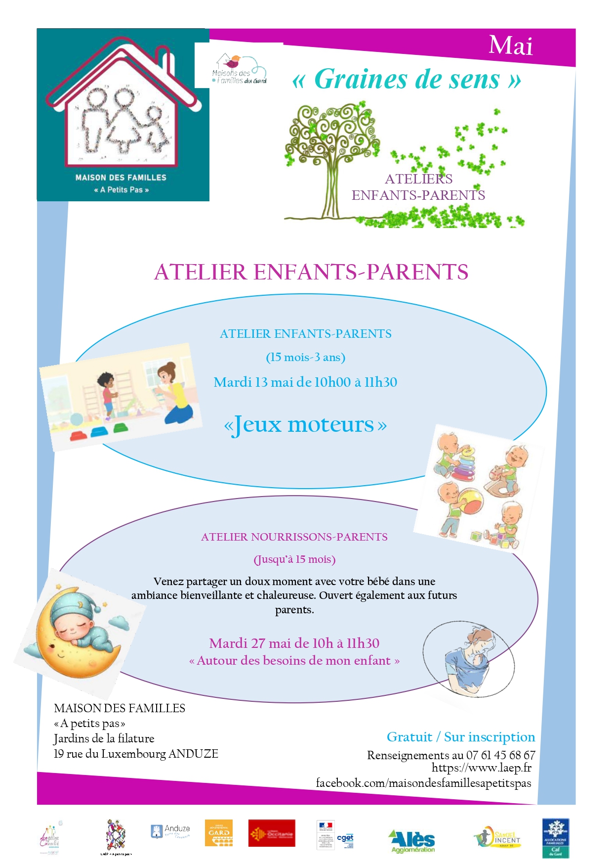 Atelier Enfants-Parents (15 mois - 3 ans) "Jeux moteurs"