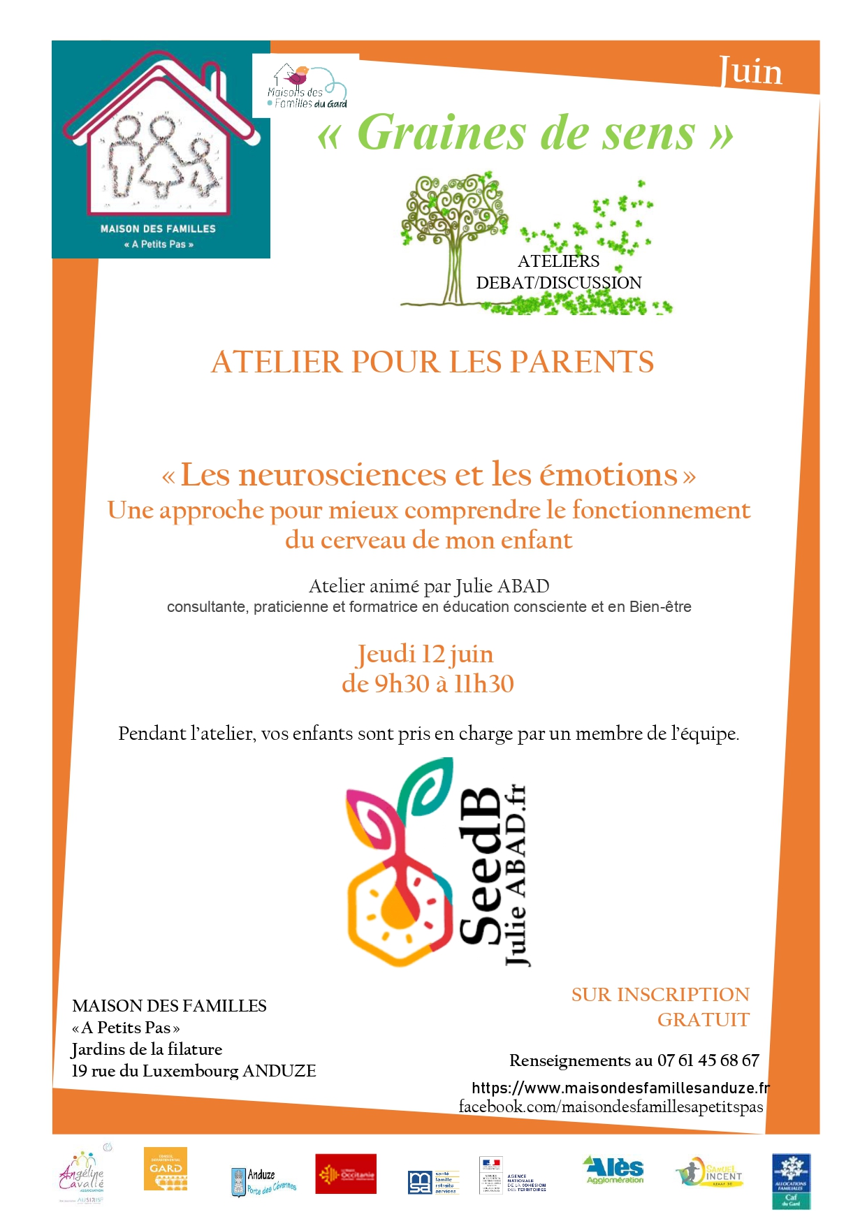 Atelier pour les Parents "les neurosciences et les émotions"