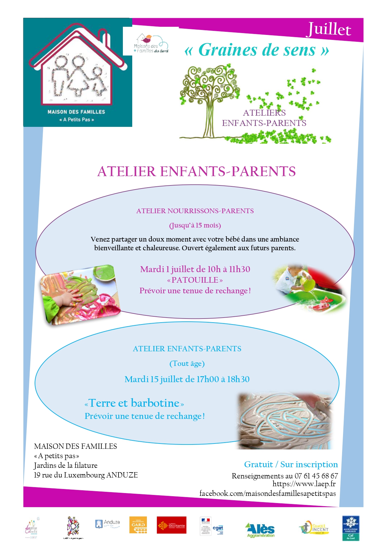 atelier Nourrissons-Parents "Patouille" (0-3 ans)